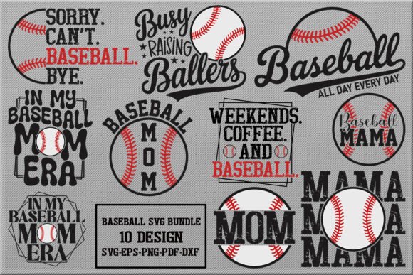 Baseball SVG Bundle Mom SVG Cutting File