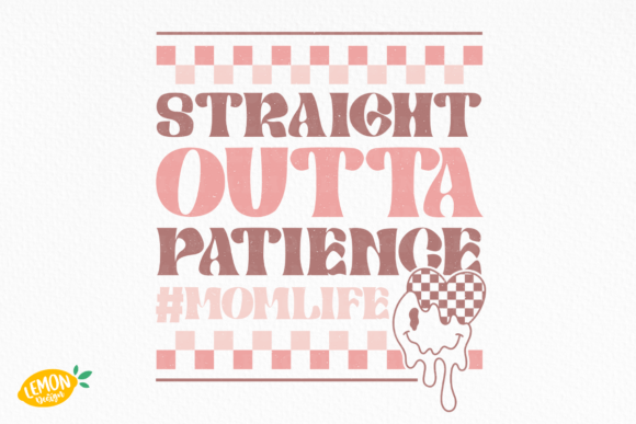 Checkered Mom SVG Design