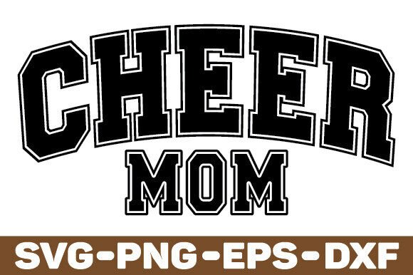 Cheer Mom SVG: Jersey Font for Real Embroidery