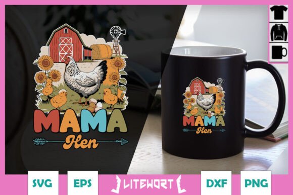 Mama Hen Western Love Mom SVG