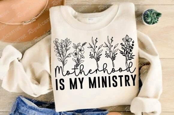 Motherhood is My Ministry SVG, Mom SVG