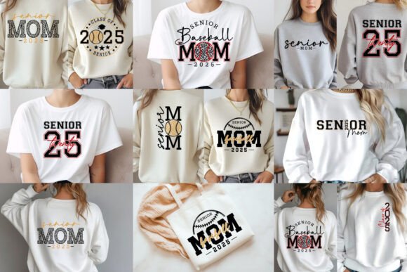 Senior Baseball Mom SVG Bundle