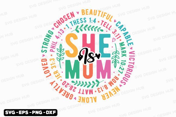 She is Mom SVG PNG – Mother’s Day Embroidery Review