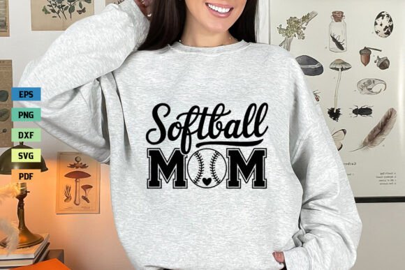 Softball Mom SVG Mama SVG Mom SVG PNG