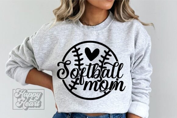 Softball Mom SVG PNG Baseball Mom