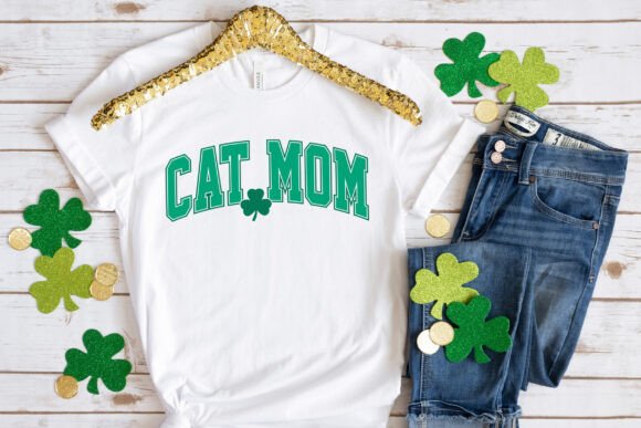 St.Patrick’s Day Cat Mom SVG PNG